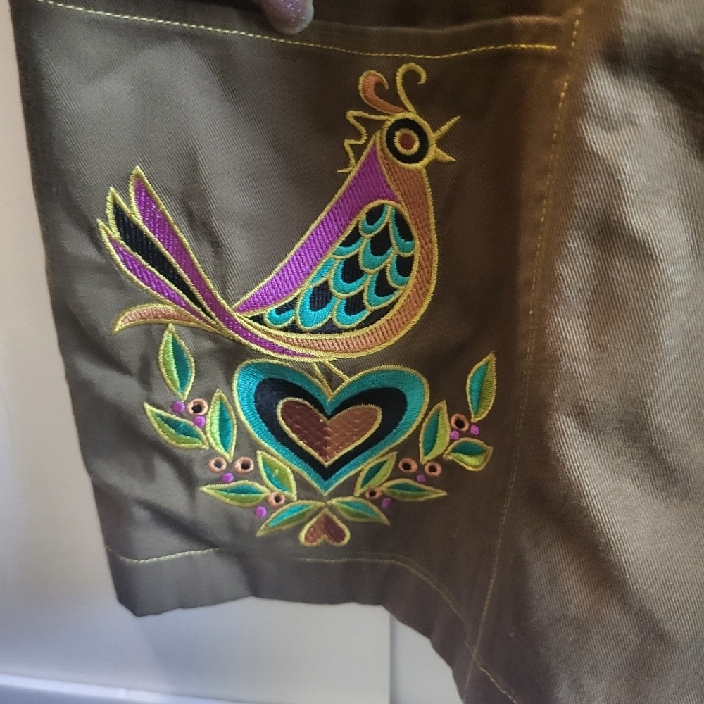 Bob‎ Mackie,Plus Size Wearable Art Shacket, Bohemian Designs  Buttons, Size Lg - Picture 8 of 11